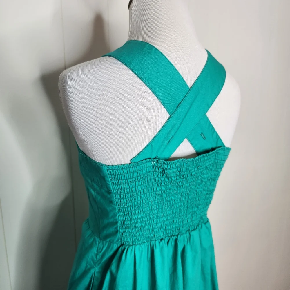 Michelle McDowell Green Arden Midi Dress Women's Size Small - Picture 7 of 8